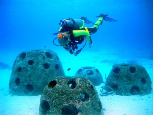 Reef Balls in Barbados - restore the coral reefs